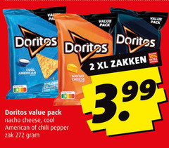  doritos chips 2 10 pack cool american nacho cheese chili pepper zak xl zakken 3.99 