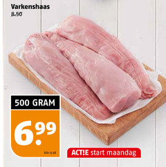  500 varkenshaas kilo start maandag 