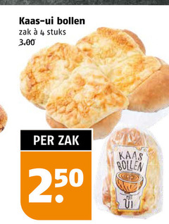  4 250 kaas ui bollen zak stuks 