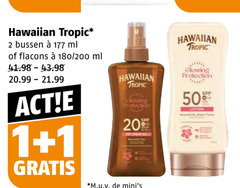  1 2 20 hawaiian tropic bussen ml 180 200 m.u.v glowing protection lotion 