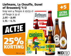  liefmans la chouffe brouwerij t ij duvel speciaalbieren 4 25 33 65 tray flesje liter v.a. fruitesse 4x blond 5 zegels nix18 roken drinken 