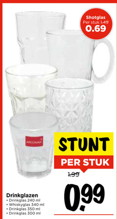  240 300 350 shotglas stuk drinkglazen drinkglas ml whiskyglas 