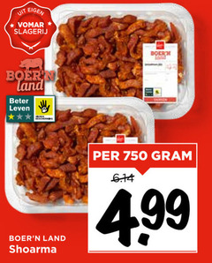  750 slagerij boern land beter leven boer shoarma 