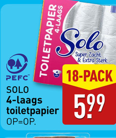  4 18 toiletpapier solo super zacht pack 
