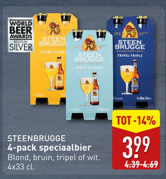  steenbrugge speciaalbieren 4 14 30 world beer awards steen belgium silver blond brugge white blanche belgian abbey tripel triple pack speciaalbier bruin wit 