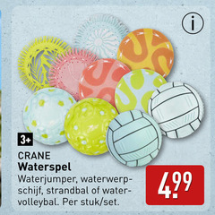  3 crane waterspel schijf strandbal water volleybal stuk 