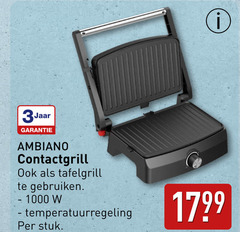 1000 3jaar contactgrill tafelgrill gebruiken temperatuurregeling stuk 