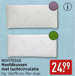  novitesse hoofdkussen luchtcirculatie ca. cm stuk 