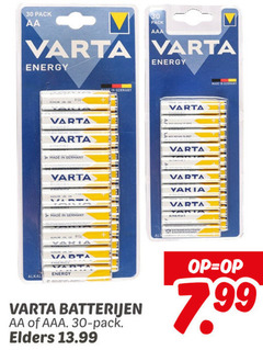  varta batterijen 30 pack aa aaa energy germany varia german akai elders 