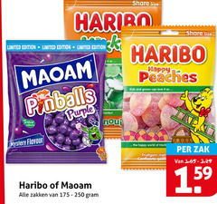  250 share size haribo limited edition maoam pinballs colours mystery flavour purple zakken it nou happy kids and grown ups love world fruitgom confiserie zak 