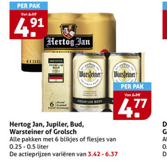  bud warsteiner grolsch hertog jan jupiler blikjes bier 6 33 pak imported premium beer perfectly balanced brewed pack germany naturally to purity quality from pakken 0.25 liter varieeren 