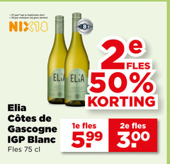  witte wijn 8 18 25 50 jaar legitimatie alcohol nix18 elia gascogne 1e fles 2e blanc 30 
