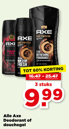  axe deodorant douchegel 3 48 60 dark temptation fine fragrance colle red apple b stop fresh chocolate refreshing plant based body face hair wash stuks 