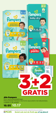  2 3 5 6 7 18 40 48 99 100 pampers premium protection free baby dry ultra stop protect pocket skin comfort soft up to leak night super absorbent perfume pants 3x lock fu harmonie aqua helps restore natural ph water promotieverpakkingen babydoekjes pakken doekjes combinatie plus.nl 