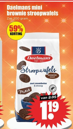  stroopwafels 1 19 200 daelmans mini brownie zak roomboter stroop minis 