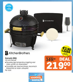  16 voordeel b kitchen brothers bbq nauwkeurige temperatuurregeling roken grillen beschermhoes keramisch hitteschild kolen deal stuk 
