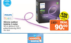  2 50 voordeel philips personal wireless lighting outdoor ledstrip meter wit gekleurd licht weerbestendig ip67 stuk white and color ambiance shape light your voltage deal 