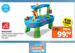  waterspeeltafel 50 100 voordeel step watertafel rain showers splash pond speelplezier stuk deal 