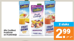  2 coolbest fruit ontbijt fruitdrink fruitontbijt drink bosvruchten strawberry stuks 