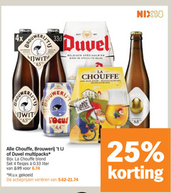  brouwerij t ij duvel la chouffe speciaalbieren 4 25 65 4x brouwer nix18 frituurpan blonde multipacks blond liter m.u.v gekoeld varieeren 
