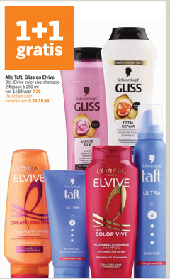  1 2 100 250 taft gliss elvive color vive shampoo flessen ml varieeren hair schwarzkopf liquid silk total repair regeneration ultra dream lengths punten conditioner lang highlights mousse 