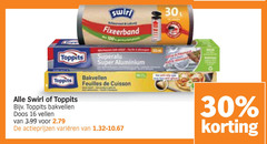  16 30 swirl fixeerband toppits bakvellen doos vellen 3.99 super aluminium cuisson varieeren 