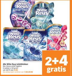  2 4 6 50 witte reus wellness scents harmony live premium turquoise blauw luxe toiletblokken pakken varieeren 