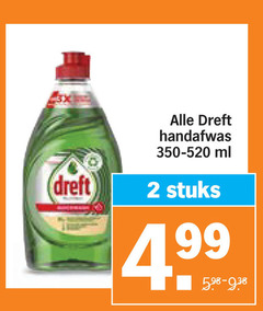  2 dreft handafwas ml stuks 