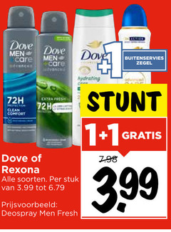  1 dove men care buitenservies zegel 72h clean comfort rexona soorten stuk 3.99 deospray fresh hydrating cava 