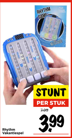  650 rhythm game songs vakantiespel stuk 3.99 