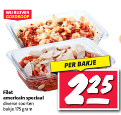  filet americain 225 soorten bakje 