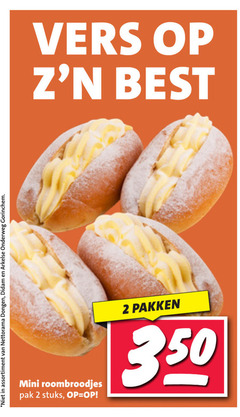  2 assortiment dongen onderweg gorinchem vers best mini roombroodjes pak stuks pakken 
