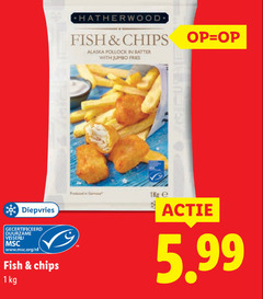  1 diepvries gecertificeerd duurzame visserij www.msc.org nl fish chips hatherwood alaska with jumbo fries produced germany 1kg 5.99 