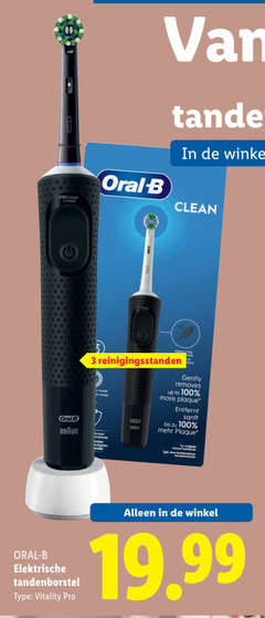  3 100 modes oral b clean reinigingsstanden timer braun brand gently removes up to bis manual elektrische tandenborstel vitality pro 