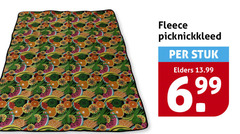  fleece picknickkleed stuk elders 