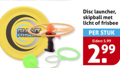  giant disc launcher licht frisbee stuk elders 5.99 
