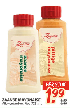  zaanse mayonaise pittige stuk fles ml 