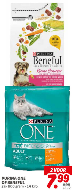  2 8 100 omega xpurina balanced kleine kleinere purina one for toor and adult zak kilo 