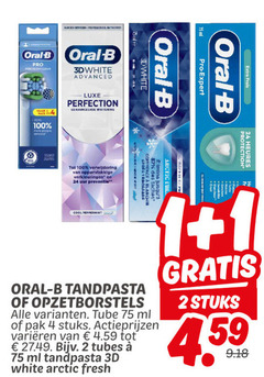  1 2 4 24 100 bewezen professioneel ontworpen oral b pro precision clean advanced 1x4 luxe geavanceerde verwijdering oppervlakkige verkleuringen uur preventie cool peppermint 3d white arctic des taches frais expert protection heures tandpasta opzetborstels tube ml pak stuks varieeren tubes fresh 
