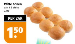  8 150 witte bollen zak stuks 