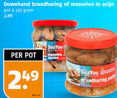  ouwehand braadharing mosselen azijn pot kilo seayou fish bites moules sea you party 