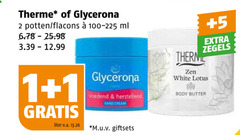  1 2 therme glycerona potten ml voedend herstellend hard cham liter v.a. m.u.v giftsets 5 zegels zen white lotus body butter 