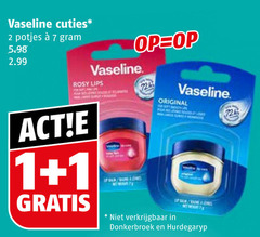  1 2 7 vaseline cuties potjes rosy lips original sap up saw at hurdegaryp 