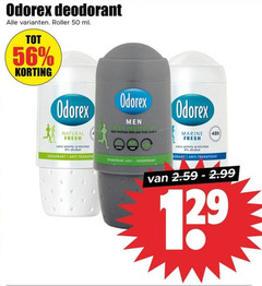  odorex deodorant 50 roller ml men fresh protection freshness when your body natural activity alcohol anti transpirant marine 