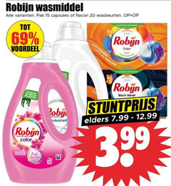  robijn wasmiddel 15 20 69 100 pak capsules flacon wasbeurten voordeel fles gemaakt plastic color roby pink sensation wit classics kleuren langdurig wascapsules black velvet oplosbare elders 3.99 