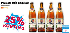  paulaner witbier 25 500 weissbier fles ml nix18 bier 