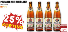  paulaner witbier 25 500 weissbier fles ml nix18 bier natura 