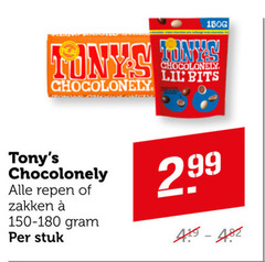  tony chocolony chocolade tonys chocolonely bits repen zakken stuk 