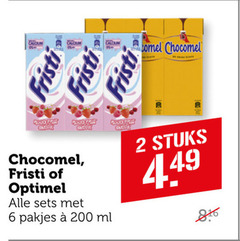 chocomel fristi drinkyoghurt chocolademelk 2 6 200 good food optimel ml stuks 