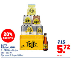  leffe krat bier blikjes 6 20 24 300 edition 5 2 zomerbier blonde blond brune 0.0 bruin 6x belge belgisch abdijbier pils ml 